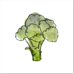 Broccoli solo #4 Posters and Art